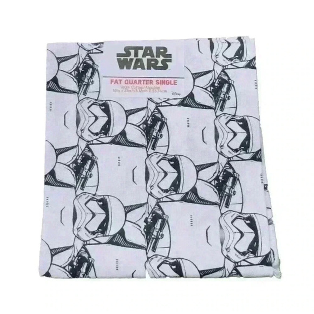 Licensed Star Wars Storm Trooper‎ Cotton Quilting Fat Quarter Fabric 18” x 21”